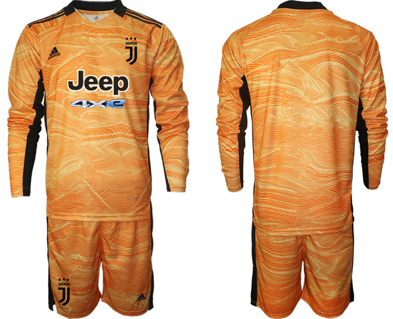 Juventus Orange yellow goalkeeper long sleeve 2021/22 Soccer Kit